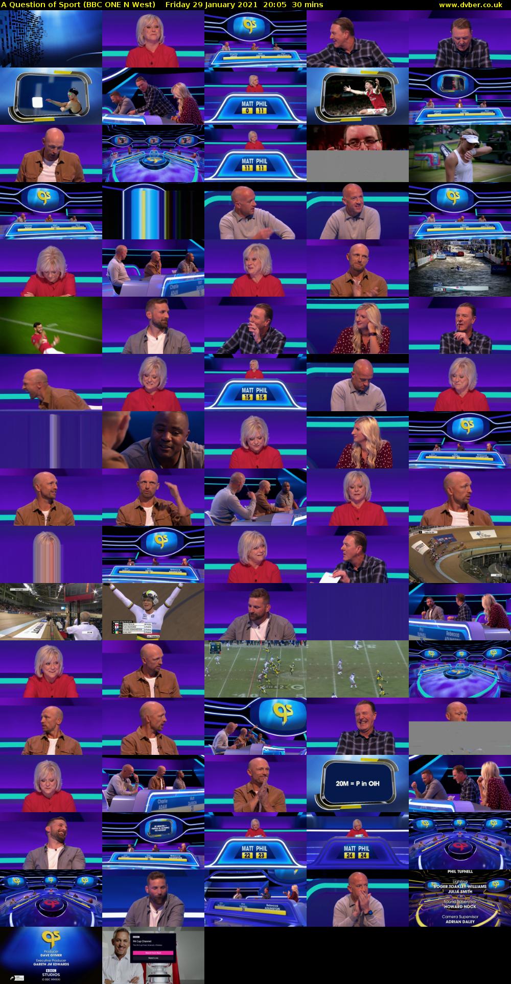 A Question of Sport (BBC ONE N West) Friday 29 January 2021 20:05 - 20:35
