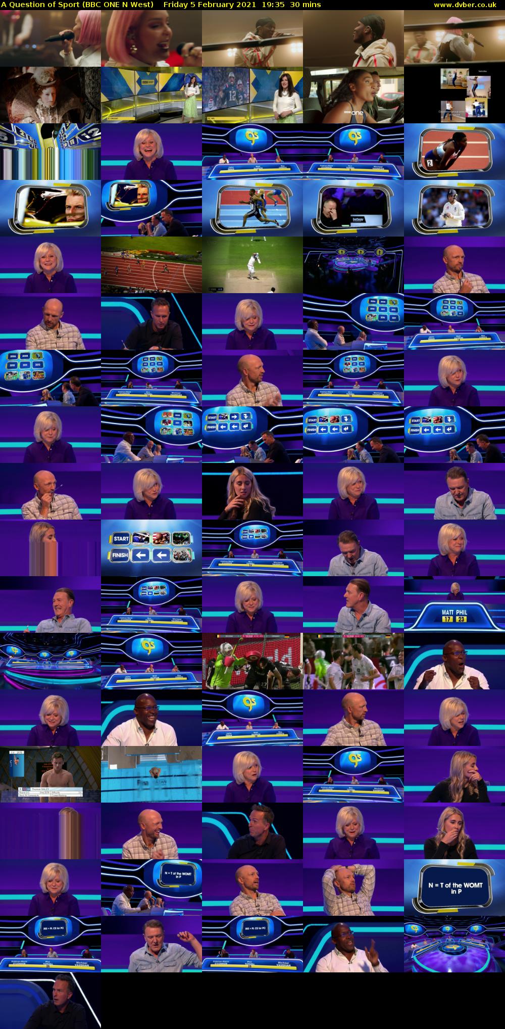 A Question of Sport (BBC ONE N West) Friday 5 February 2021 19:35 - 20:05