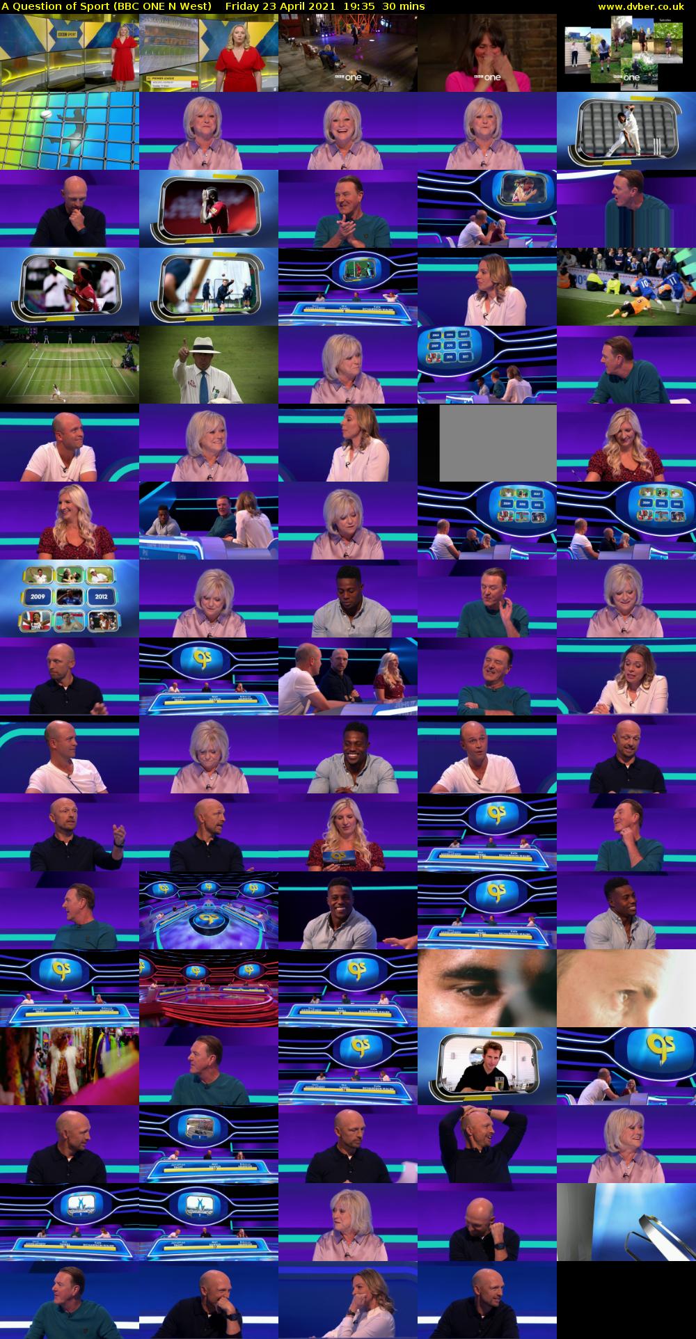 A Question of Sport (BBC ONE N West) Friday 23 April 2021 19:35 - 20:05