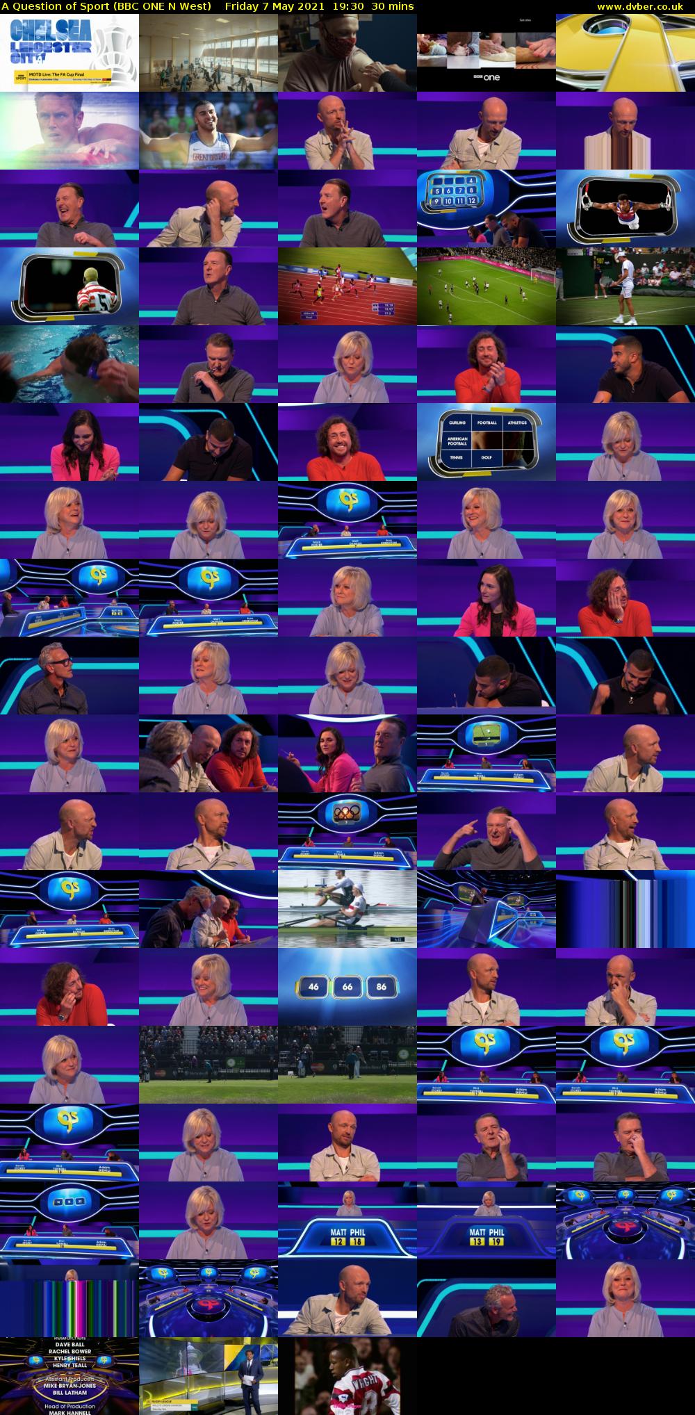 A Question of Sport (BBC ONE N West) Friday 7 May 2021 19:30 - 20:00