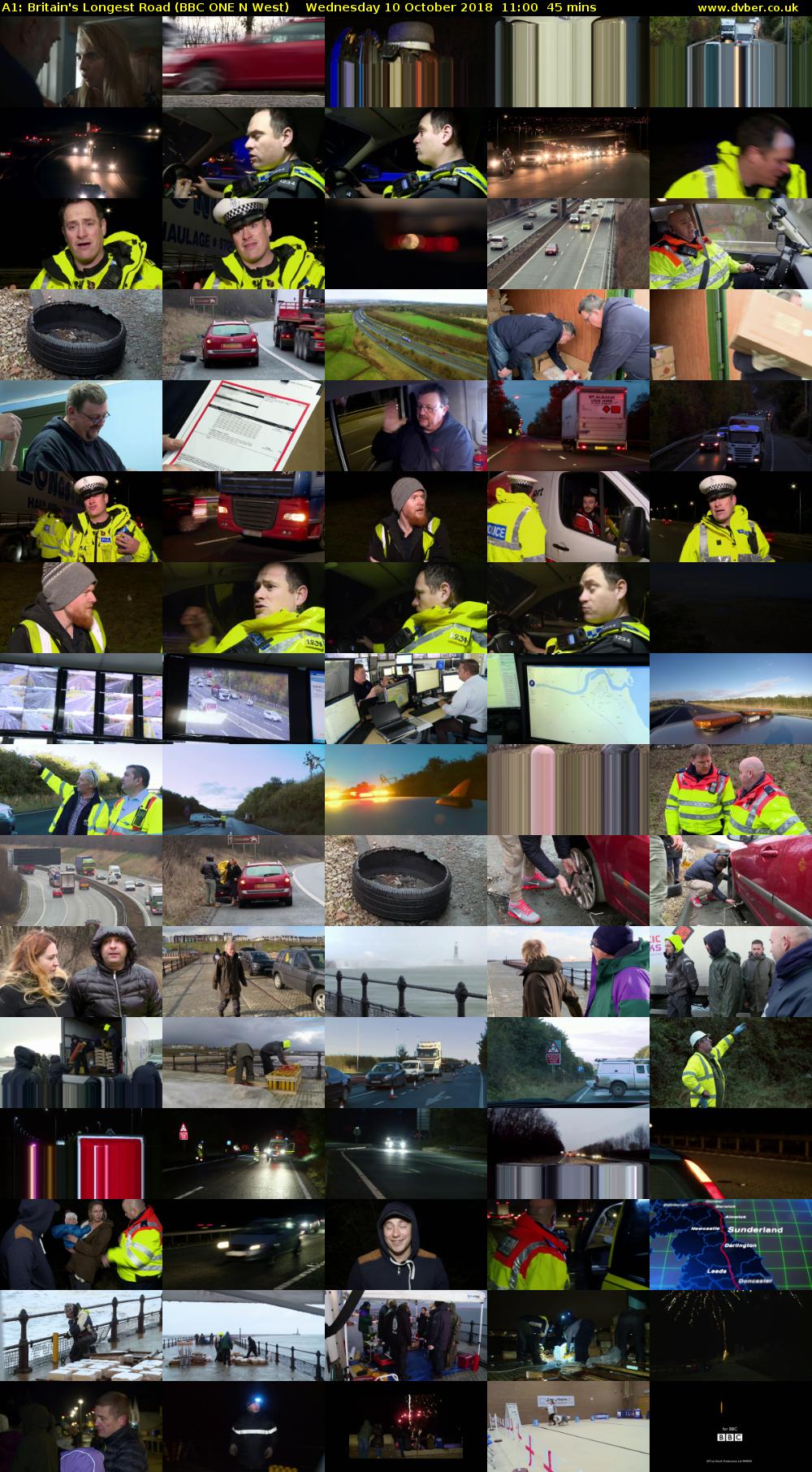 A1: Britain's Longest Road (BBC ONE N West) Wednesday 10 October 2018 11:00 - 11:45