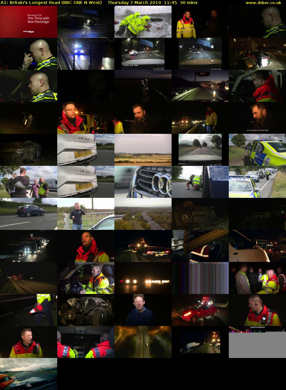 A1: Britain's Longest Road (BBC ONE N West) Thursday 7 March 2019 11:45 - 12:15