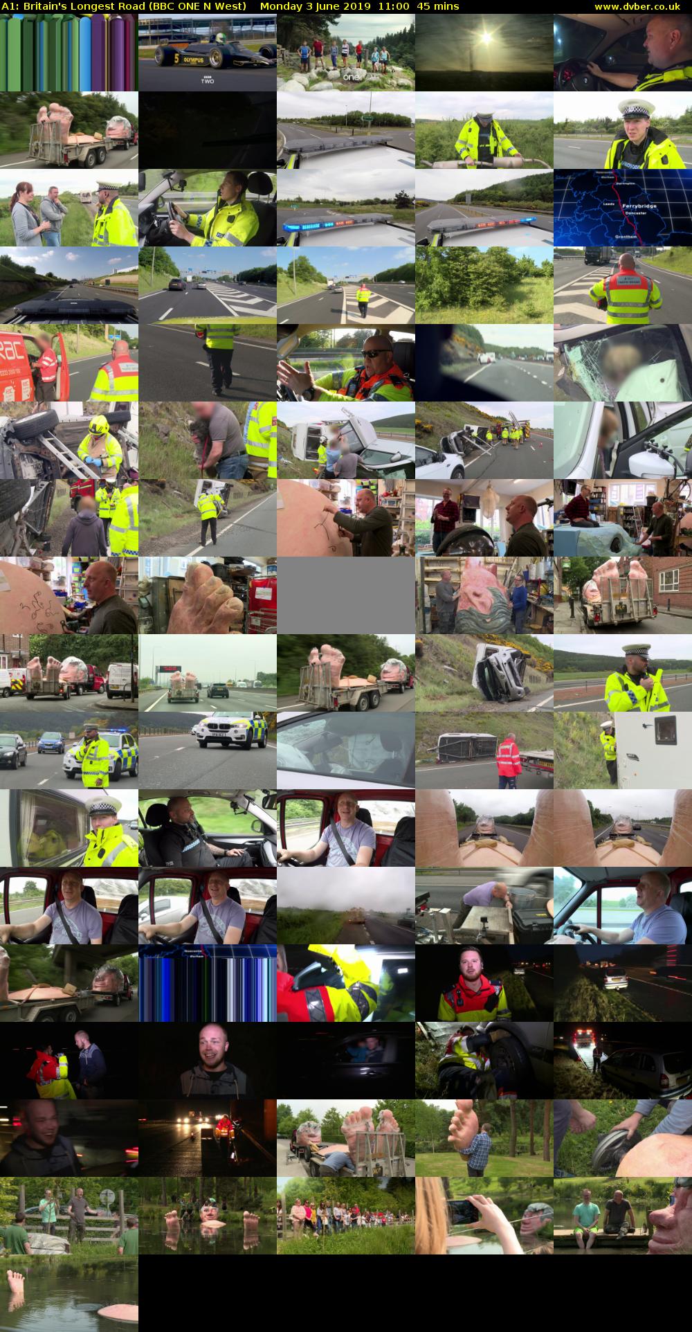 A1: Britain's Longest Road (BBC ONE N West) Monday 3 June 2019 11:00 - 11:45