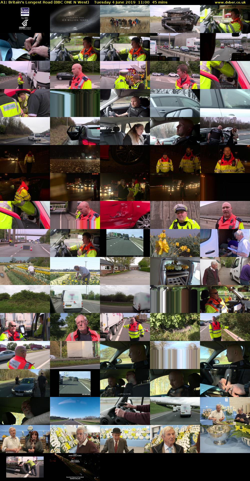 A1: Britain's Longest Road (BBC ONE N West) Tuesday 4 June 2019 11:00 - 11:45
