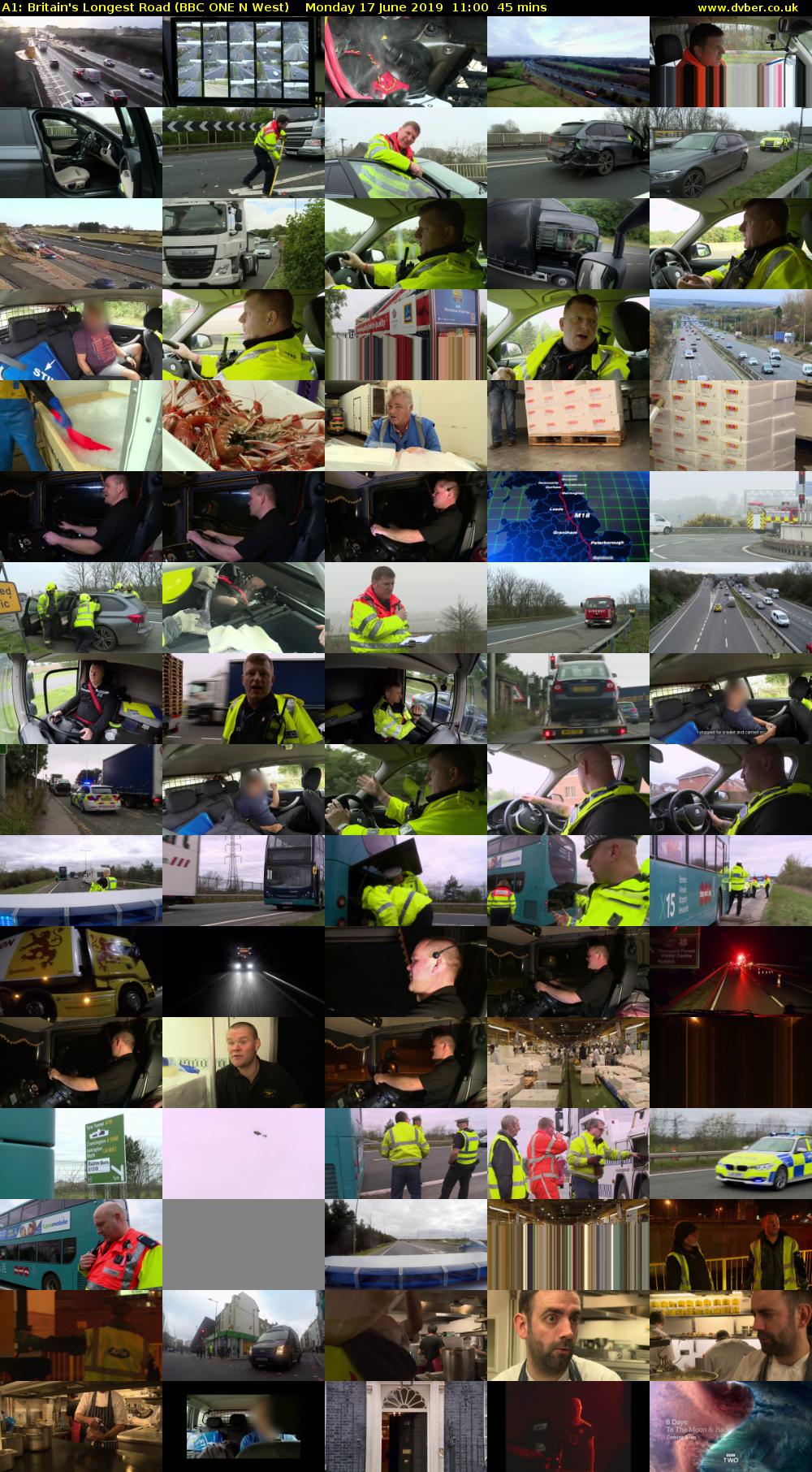 A1: Britain's Longest Road (BBC ONE N West) Monday 17 June 2019 11:00 - 11:45