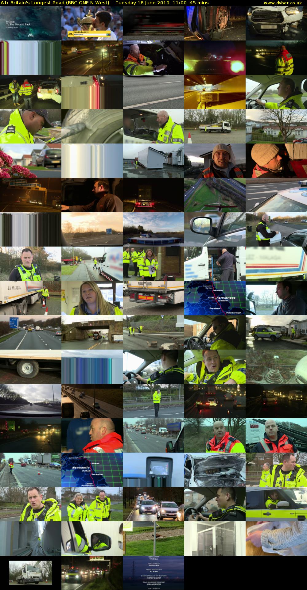A1: Britain's Longest Road (BBC ONE N West) Tuesday 18 June 2019 11:00 - 11:45
