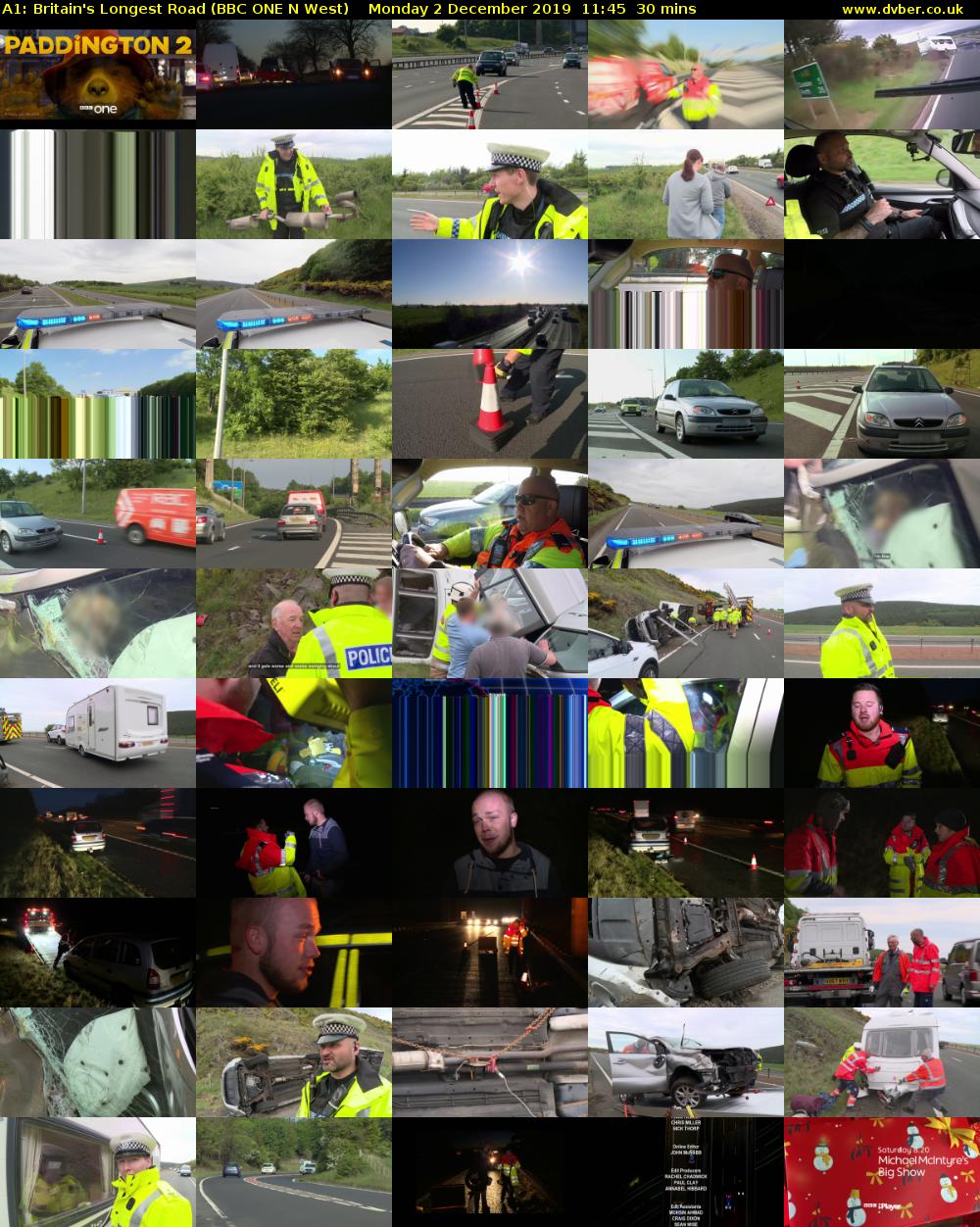 A1: Britain's Longest Road (BBC ONE N West) Monday 2 December 2019 11:45 - 12:15