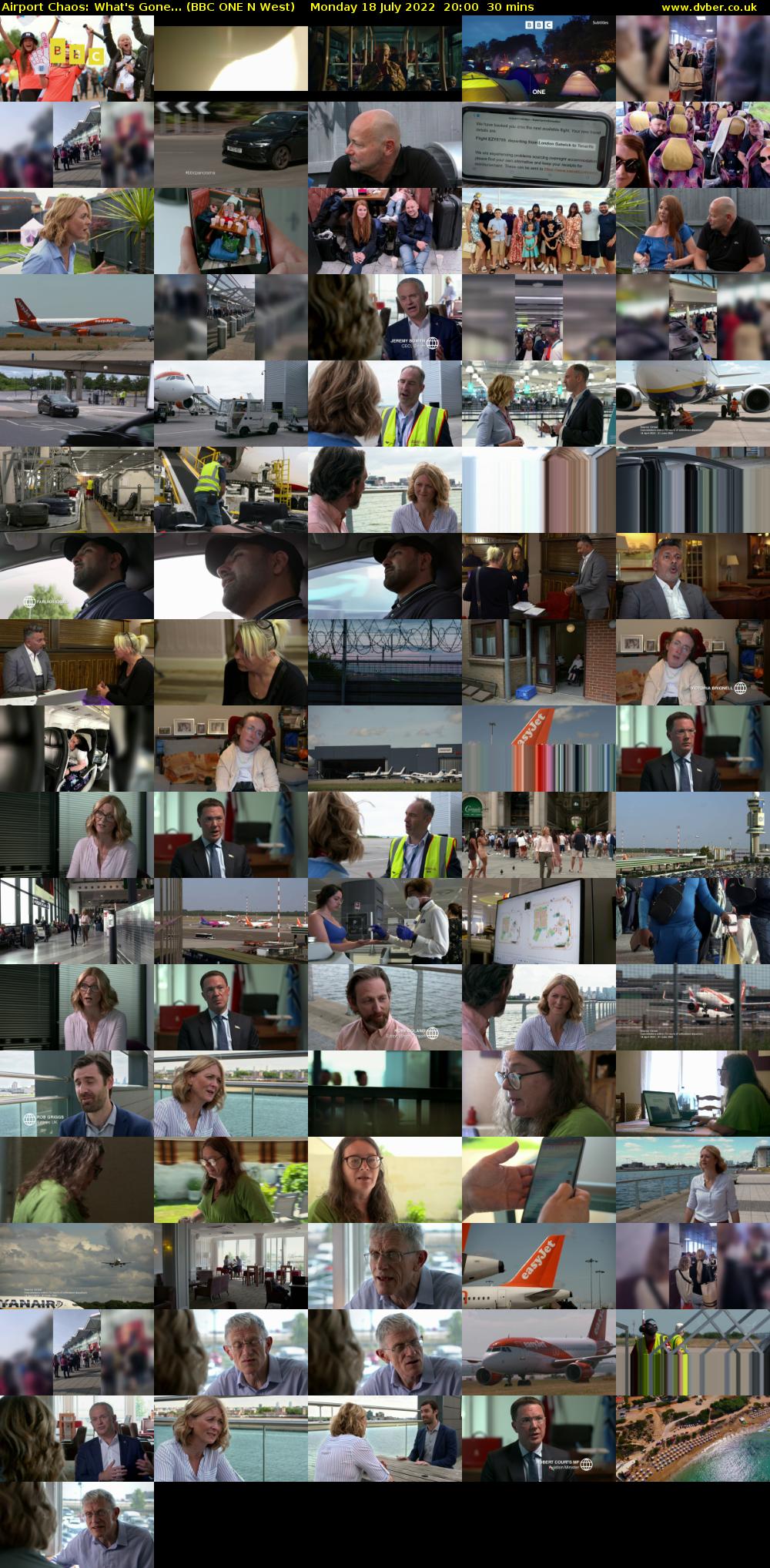 Airport Chaos: What's Gone... (BBC ONE N West) Monday 18 July 2022 20:00 - 20:30