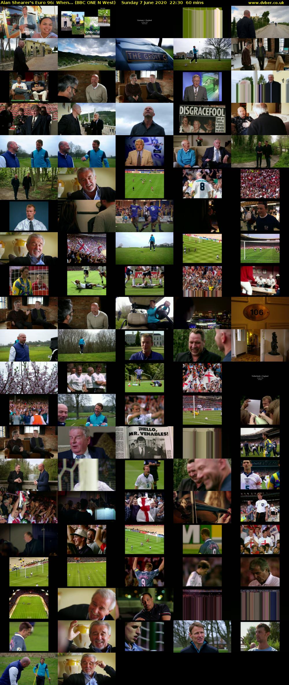 Alan Shearer's Euro 96: When... (BBC ONE N West) Sunday 7 June 2020 22:30 - 23:30