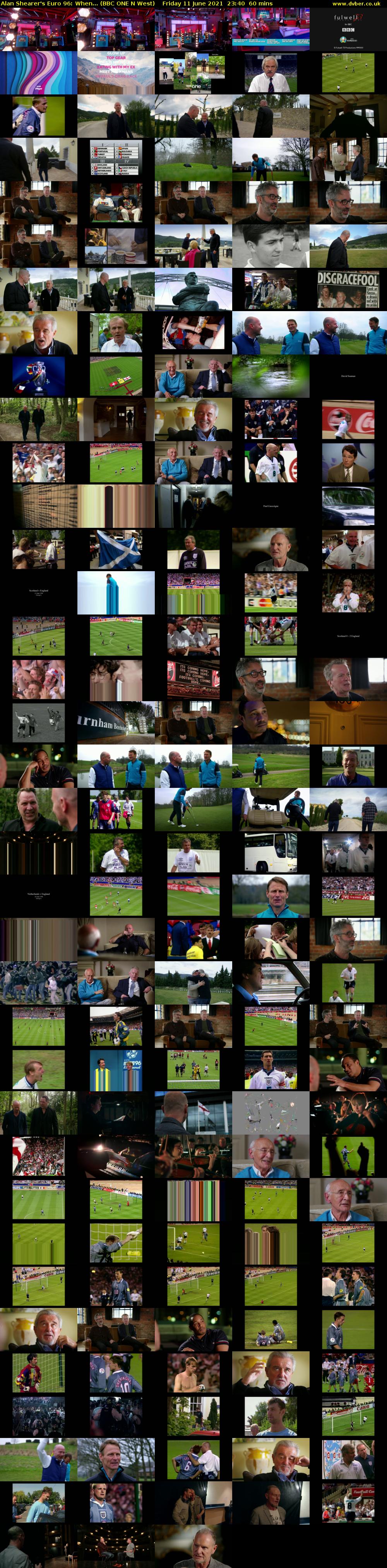 Alan Shearer's Euro 96: When... (BBC ONE N West) Friday 11 June 2021 23:40 - 00:40