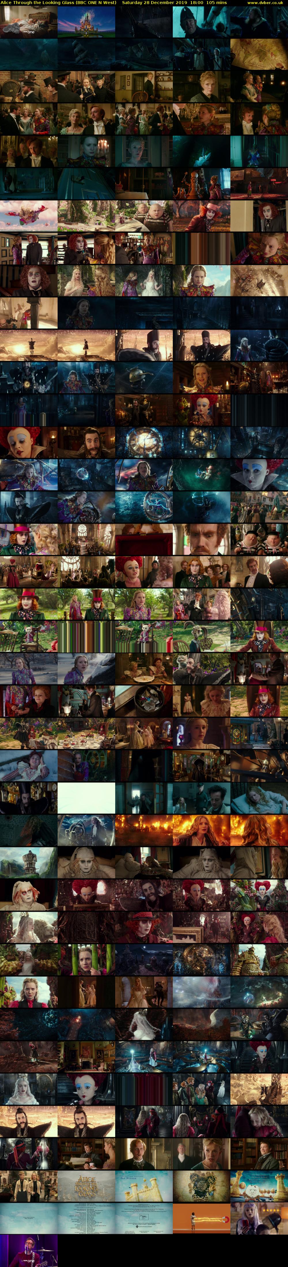 Alice Through the Looking Glass (BBC ONE N West) Saturday 28 December 2019 18:00 - 19:45