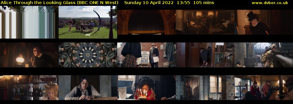 Alice Through the Looking Glass (BBC ONE N West) Sunday 10 April 2022 13:55 - 15:40