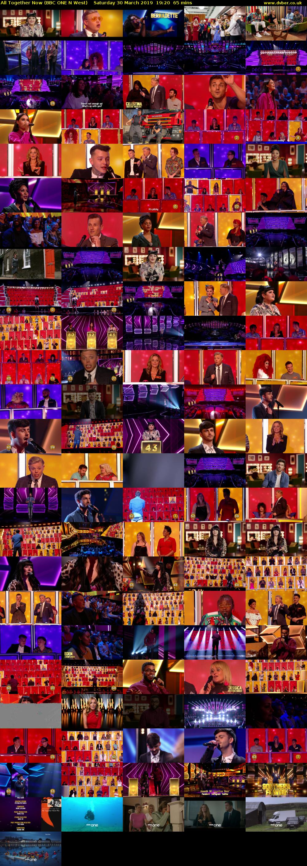 All Together Now (BBC ONE N West) Saturday 30 March 2019 19:20 - 20:25