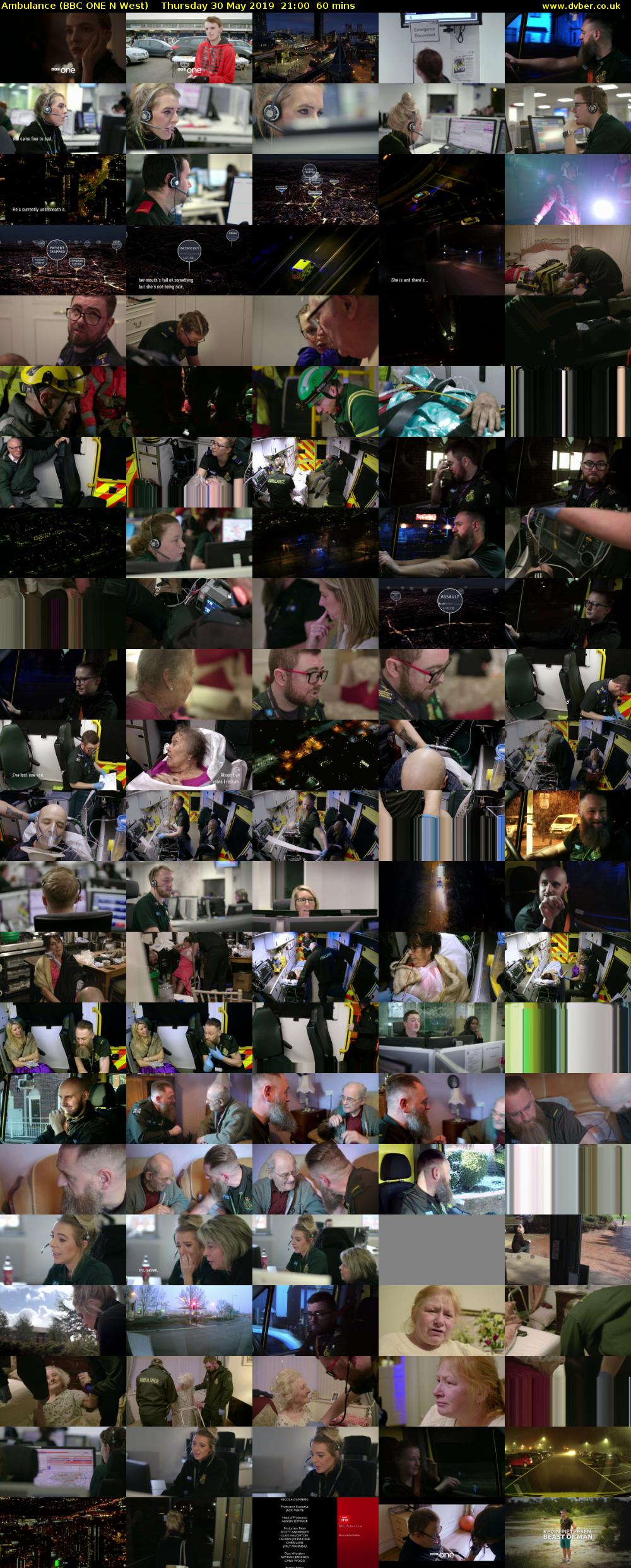 Ambulance (BBC ONE N West) Thursday 30 May 2019 21:00 - 22:00