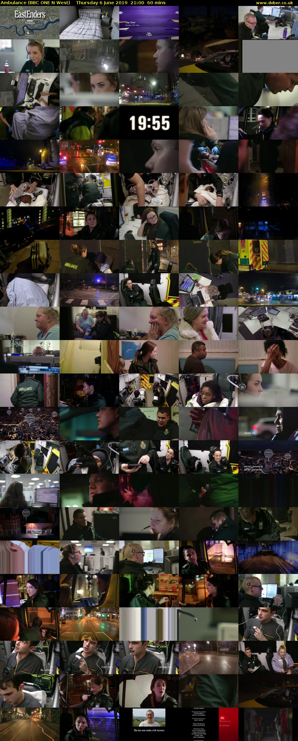 Ambulance (BBC ONE N West) Thursday 6 June 2019 21:00 - 22:00