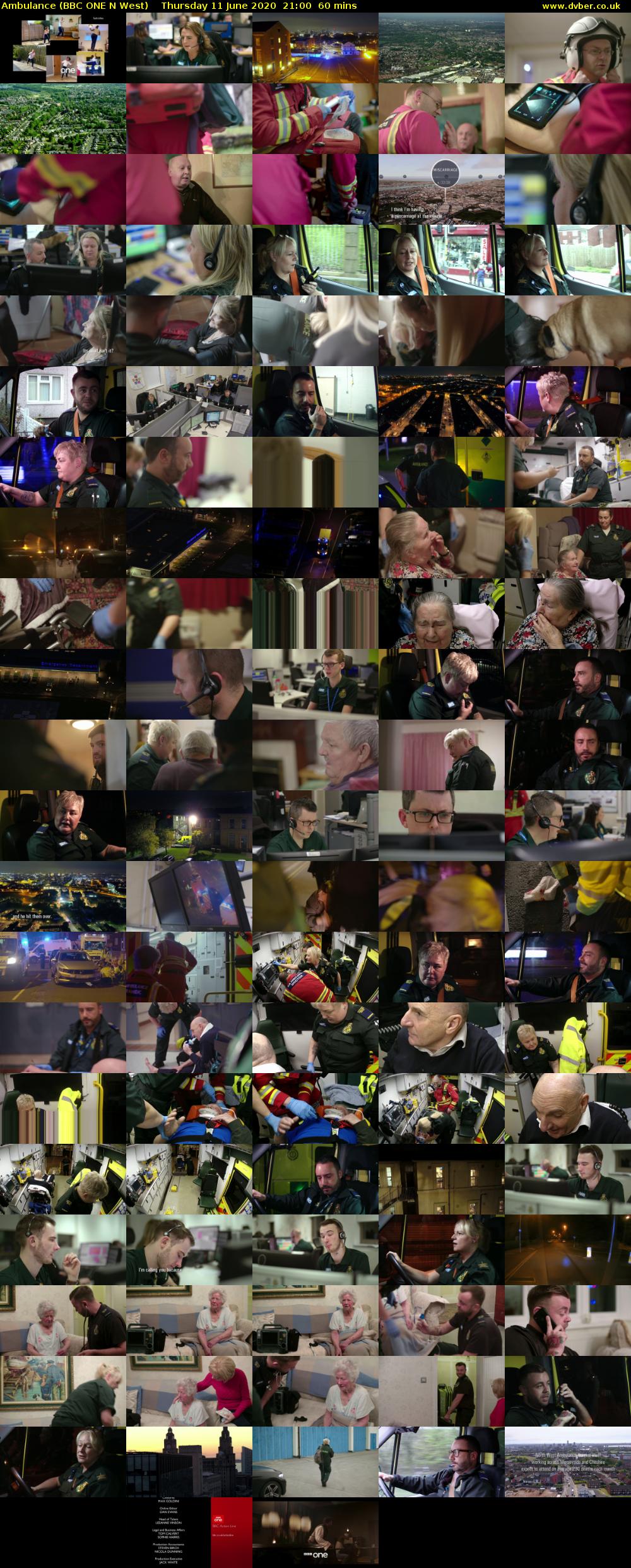 Ambulance (BBC ONE N West) Thursday 11 June 2020 21:00 - 22:00