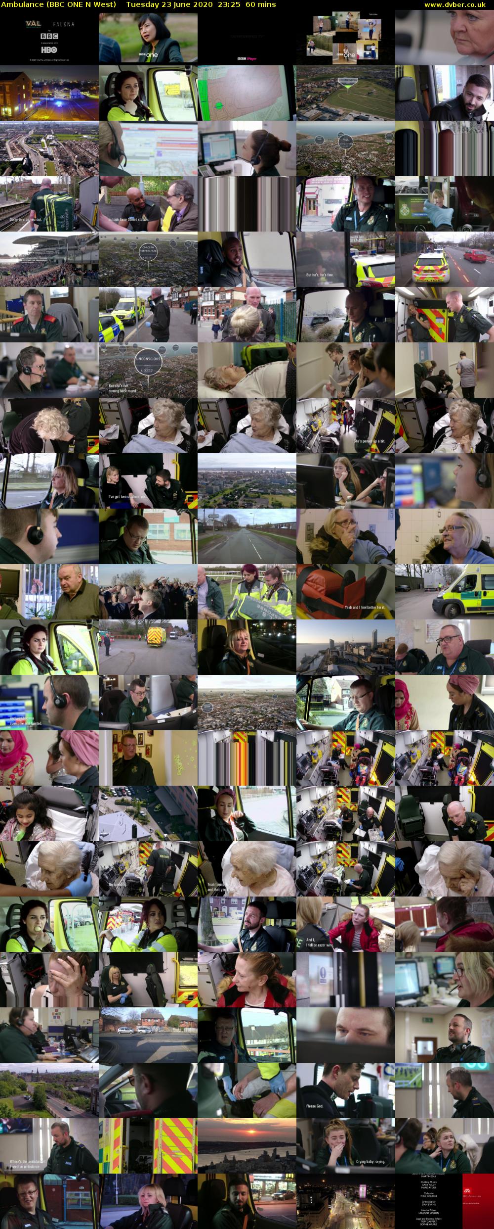 Ambulance (BBC ONE N West) Tuesday 23 June 2020 23:25 - 00:25