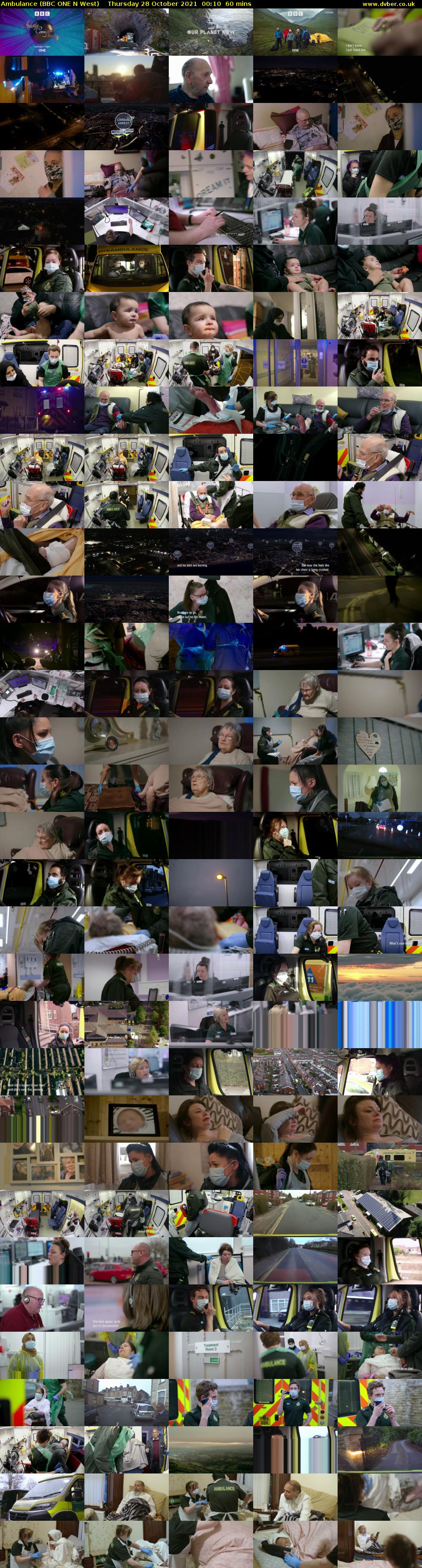 Ambulance (BBC ONE N West) Thursday 28 October 2021 00:10 - 01:10