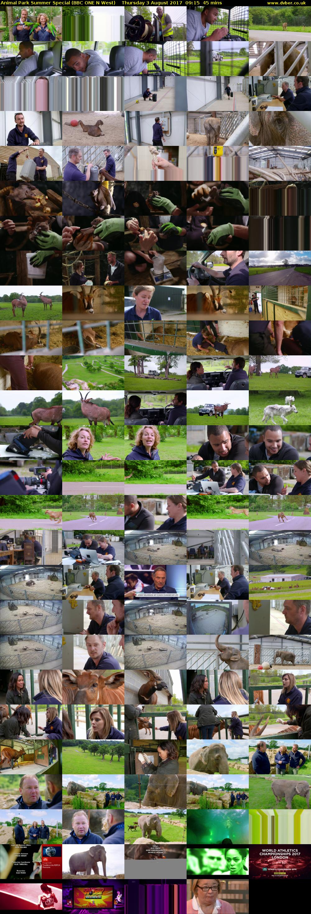 Animal Park Summer Special (BBC ONE N West) Thursday 3 August 2017 09:15 - 10:00