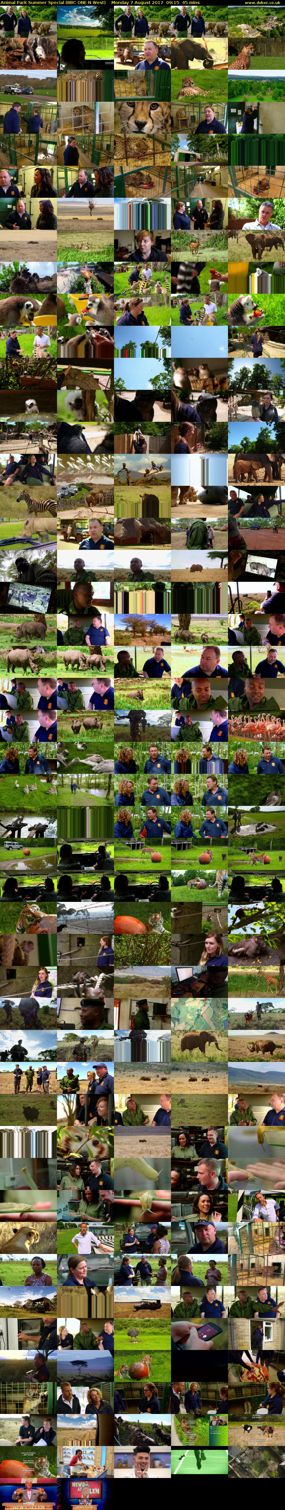Animal Park Summer Special (BBC ONE N West) Monday 7 August 2017 09:15 - 10:00