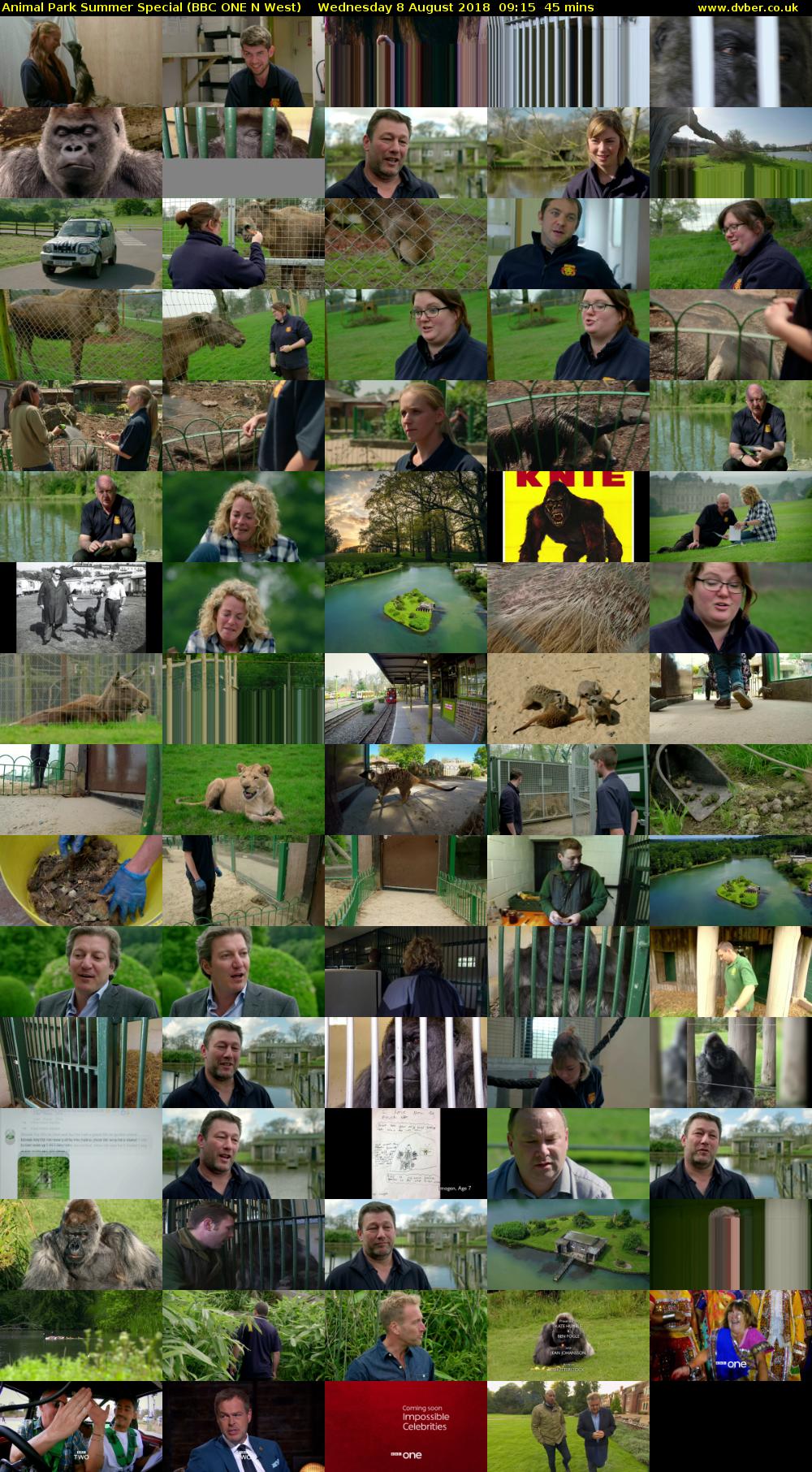 Animal Park Summer Special (BBC ONE N West) Wednesday 8 August 2018 09:15 - 10:00