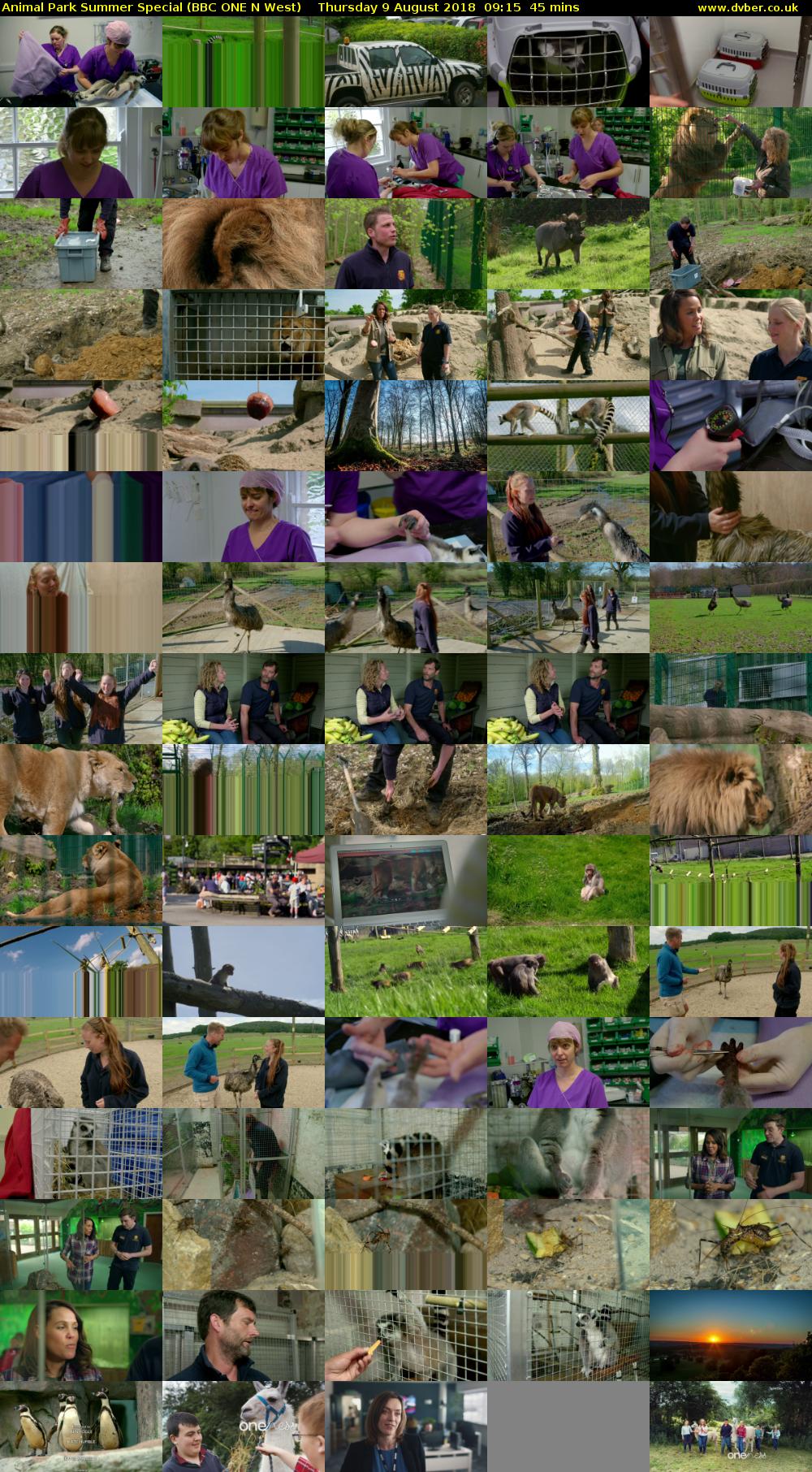 Animal Park Summer Special (BBC ONE N West) Thursday 9 August 2018 09:15 - 10:00