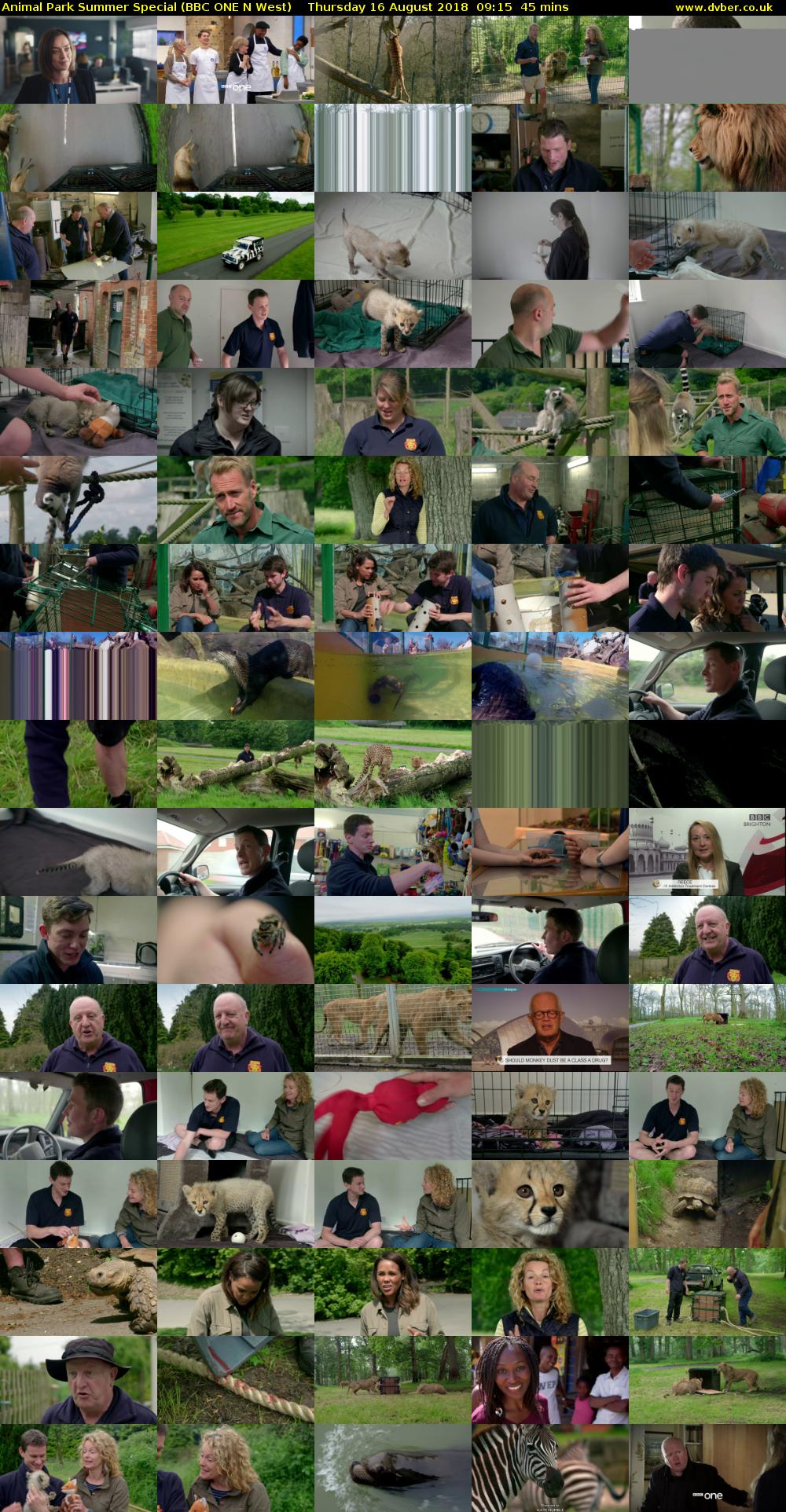 Animal Park Summer Special (BBC ONE N West) Thursday 16 August 2018 09:15 - 10:00