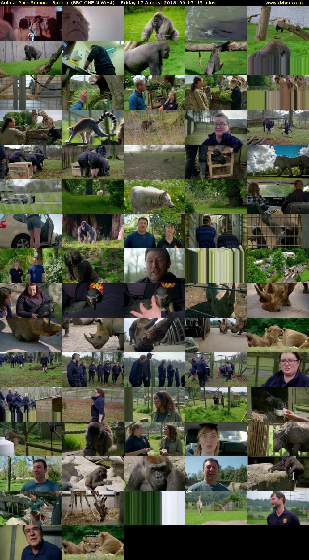 Animal Park Summer Special (BBC ONE N West) Friday 17 August 2018 09:15 - 10:00