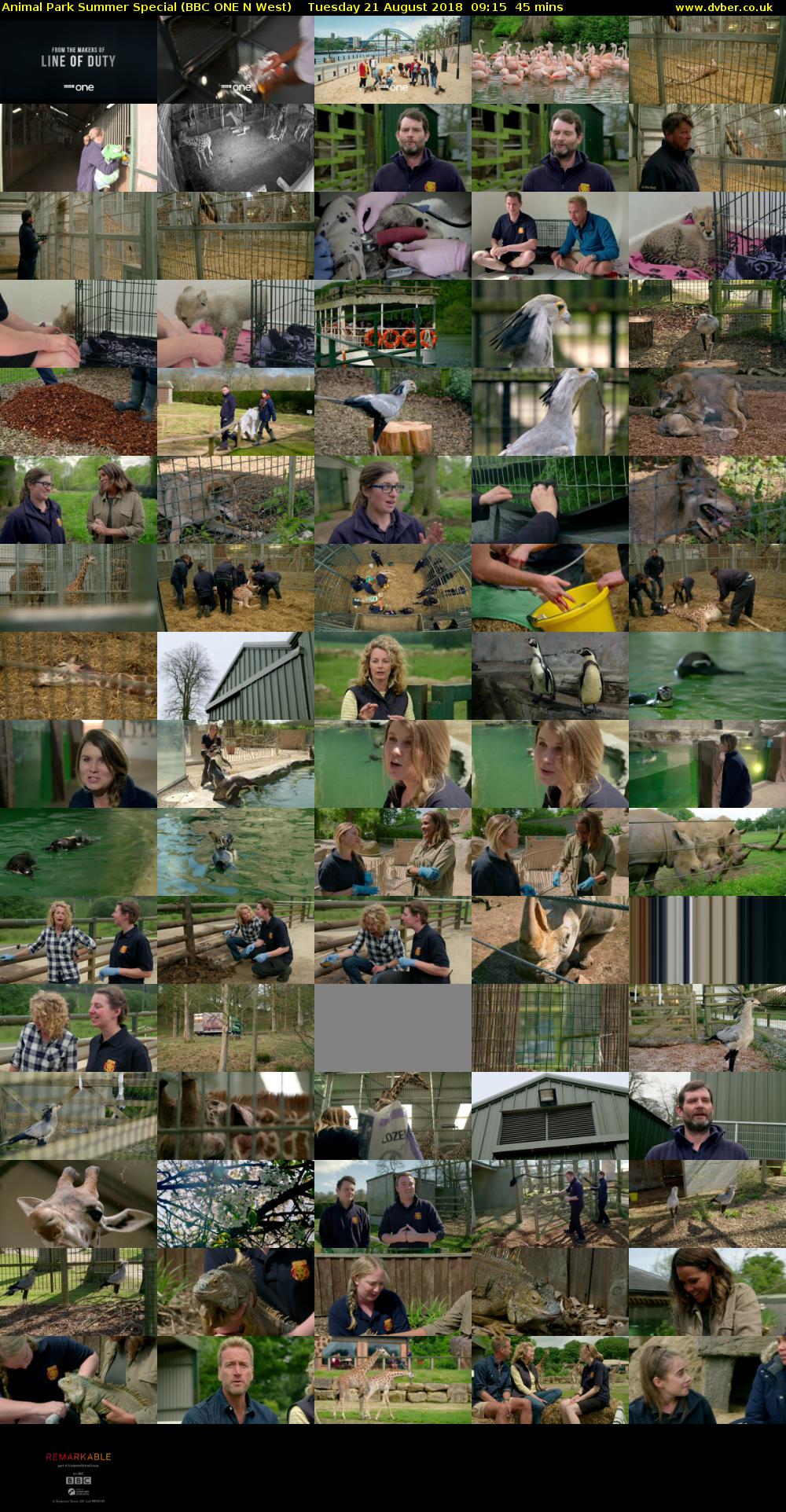 Animal Park Summer Special (BBC ONE N West) Tuesday 21 August 2018 09:15 - 10:00