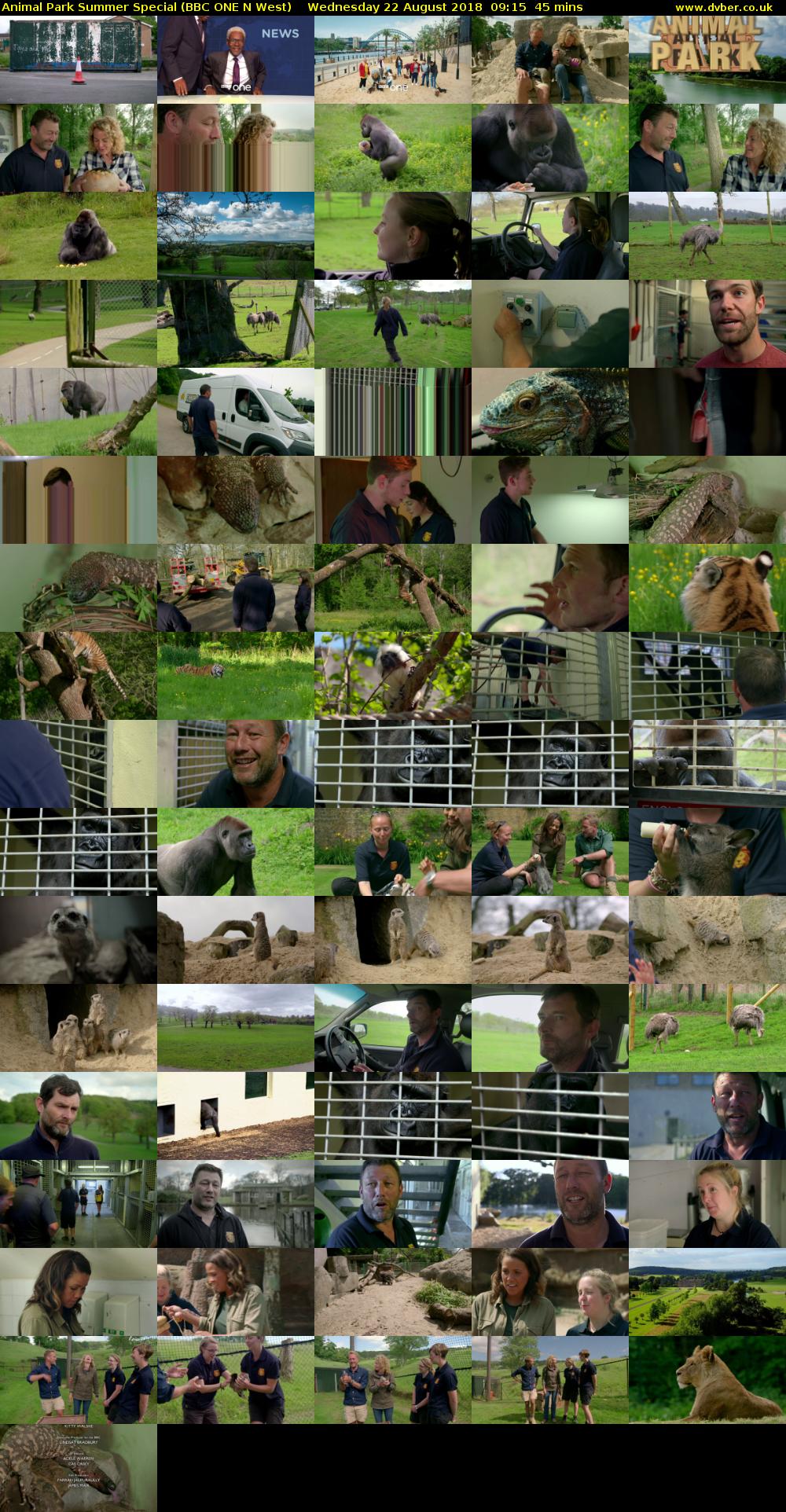 Animal Park Summer Special (BBC ONE N West) Wednesday 22 August 2018 09:15 - 10:00
