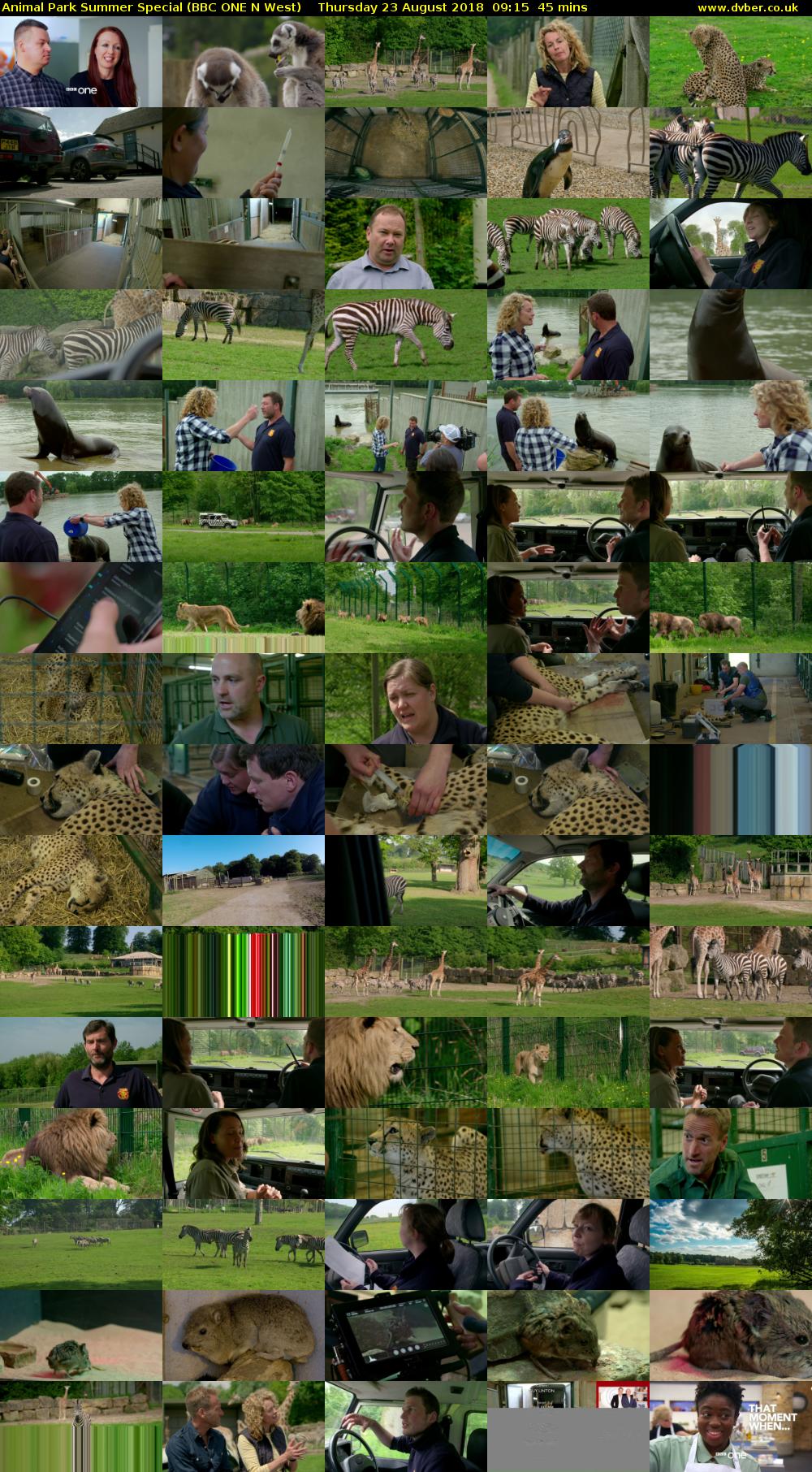Animal Park Summer Special (BBC ONE N West) Thursday 23 August 2018 09:15 - 10:00