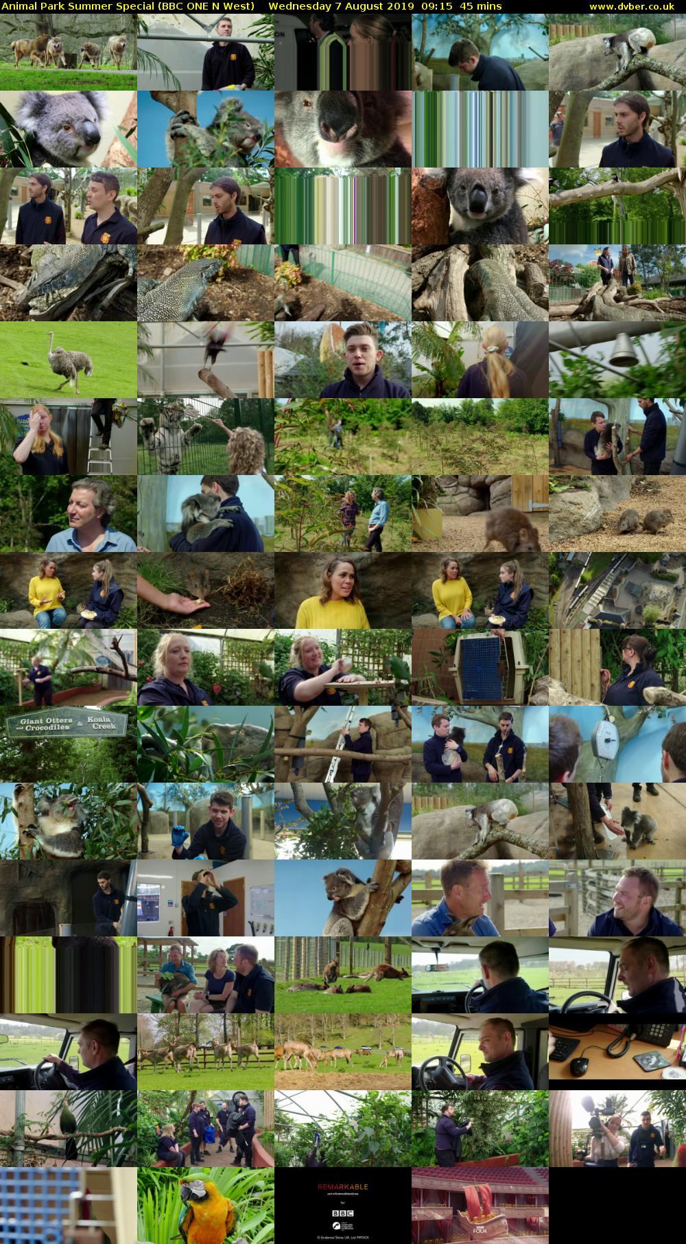Animal Park Summer Special (BBC ONE N West) Wednesday 7 August 2019 09:15 - 10:00