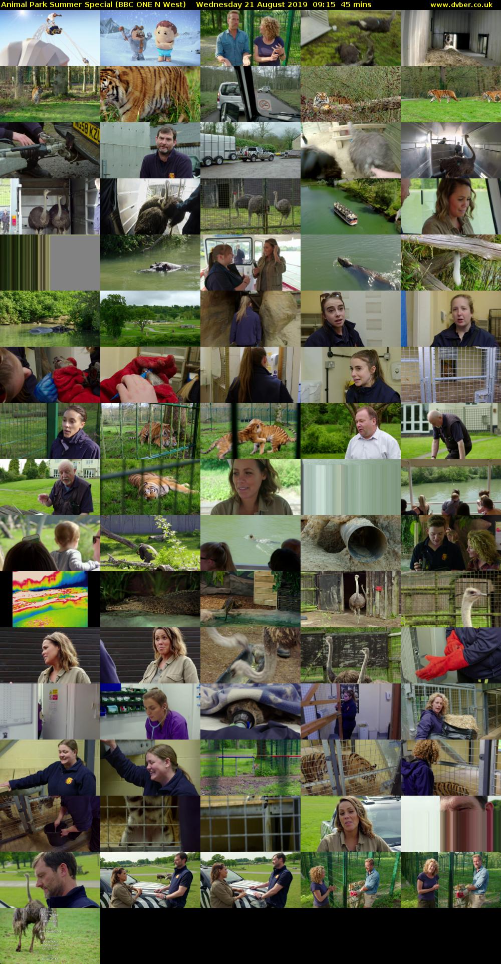 Animal Park Summer Special (BBC ONE N West) Wednesday 21 August 2019 09:15 - 10:00