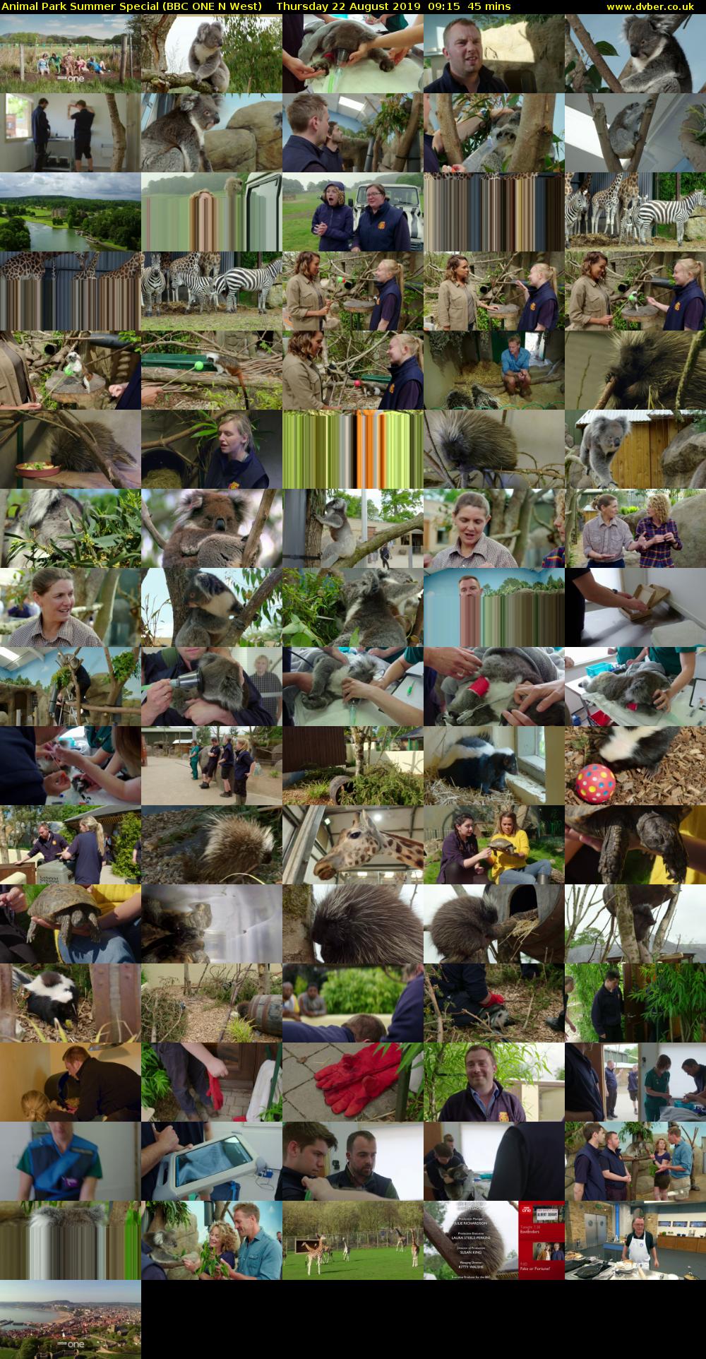 Animal Park Summer Special (BBC ONE N West) Thursday 22 August 2019 09:15 - 10:00