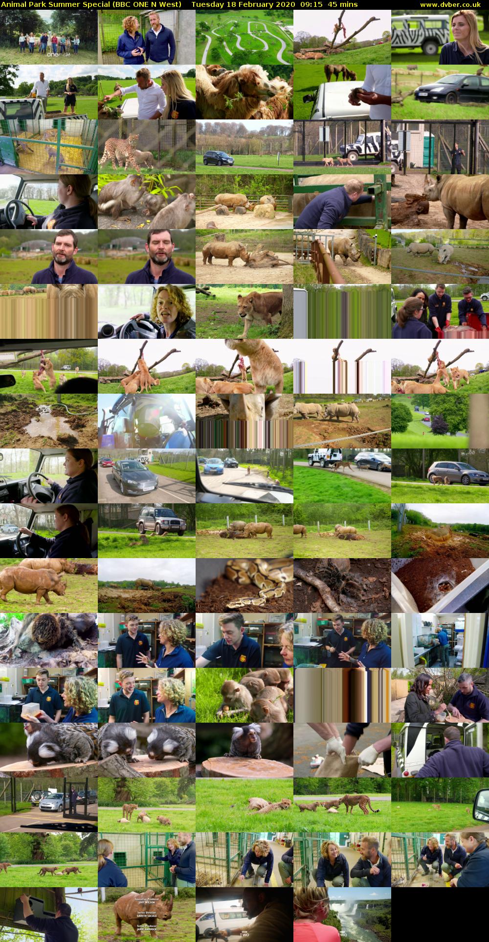 Animal Park Summer Special (BBC ONE N West) Tuesday 18 February 2020 09:15 - 10:00
