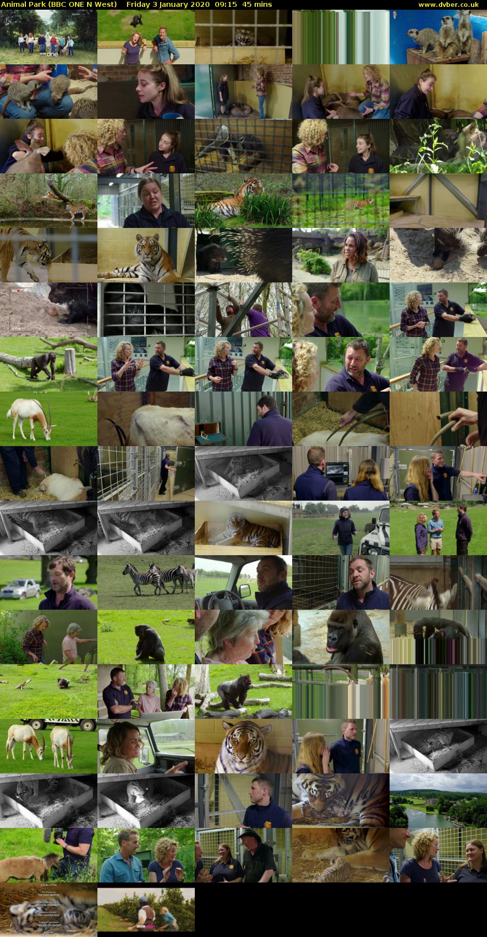 Animal Park (BBC ONE N West) Friday 3 January 2020 09:15 - 10:00