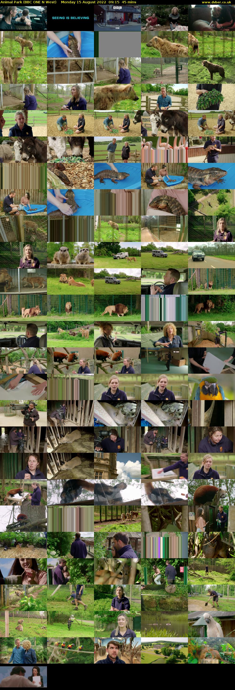Animal Park (BBC ONE N West) Monday 15 August 2022 09:15 - 10:00