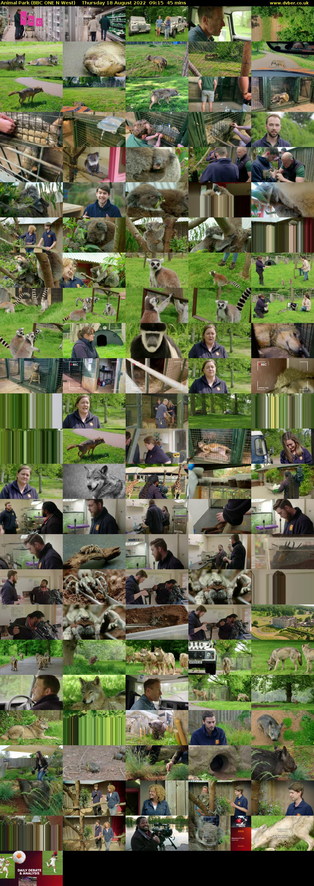 Animal Park (BBC ONE N West) Thursday 18 August 2022 09:15 - 10:00