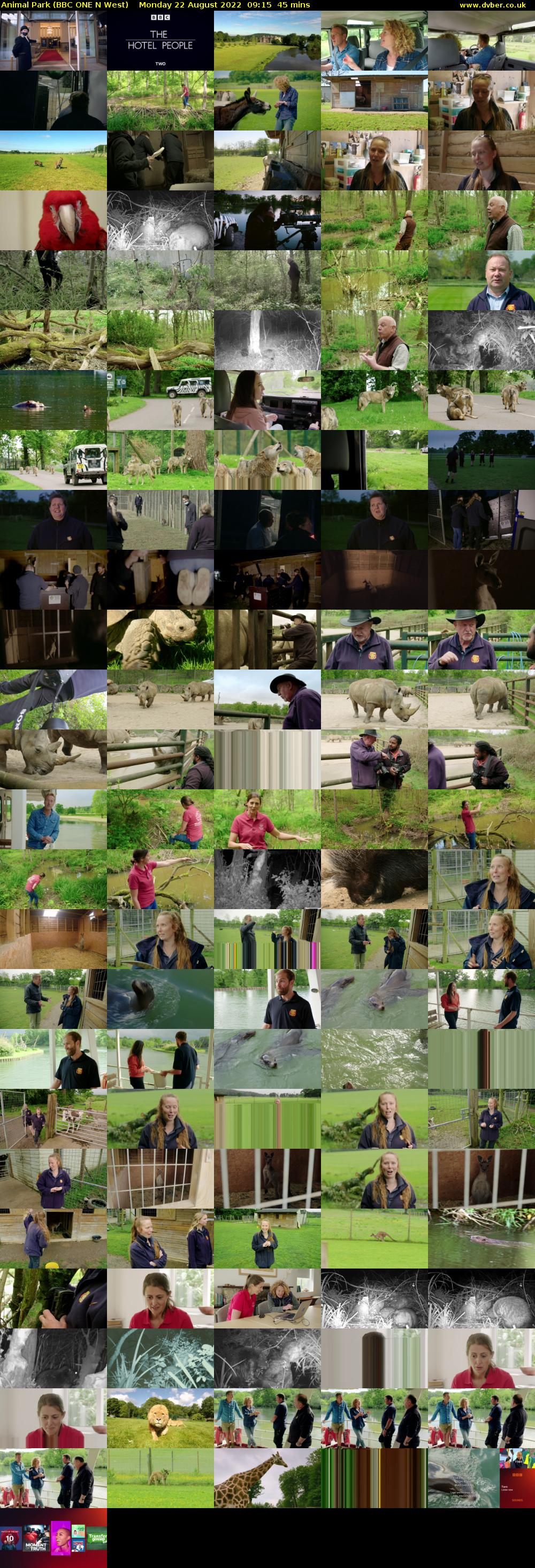Animal Park (BBC ONE N West) Monday 22 August 2022 09:15 - 10:00