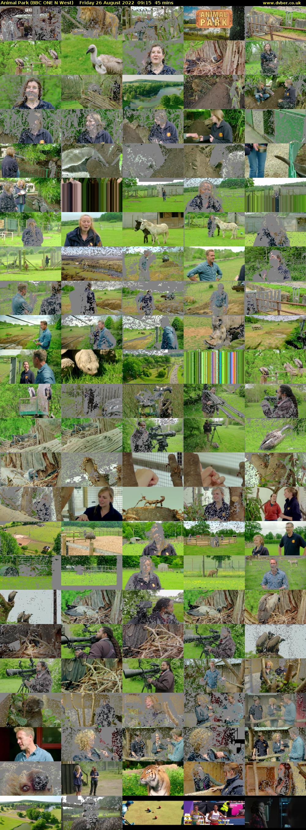 Animal Park (BBC ONE N West) Friday 26 August 2022 09:15 - 10:00