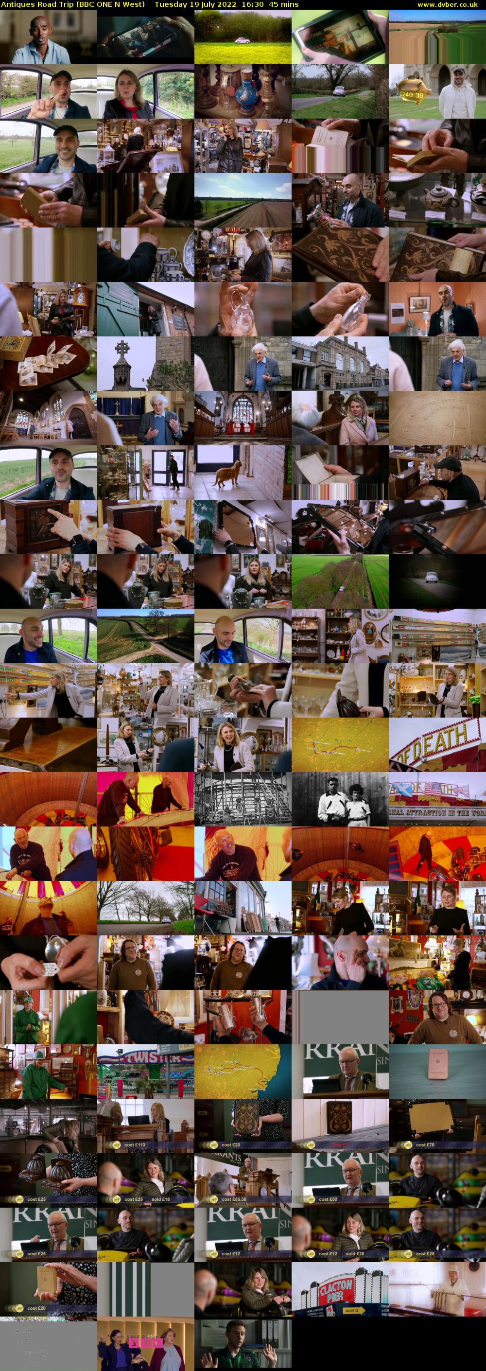 Antiques Road Trip (BBC ONE N West) Tuesday 19 July 2022 16:30 - 17:15
