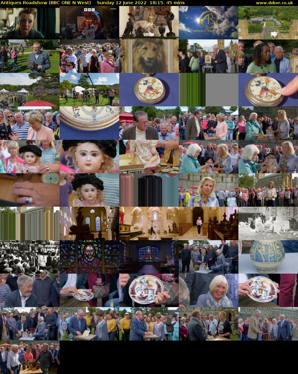 Antiques Roadshow (BBC ONE N West) Sunday 12 June 2022 18:15 - 19:00