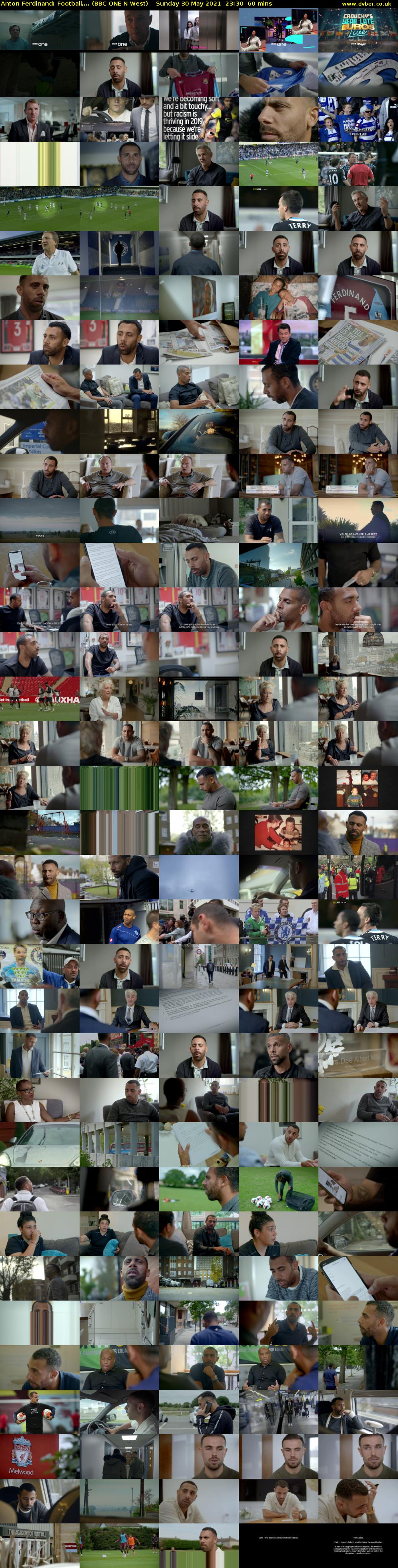 Anton Ferdinand: Football,... (BBC ONE N West) Sunday 30 May 2021 23:30 - 00:30