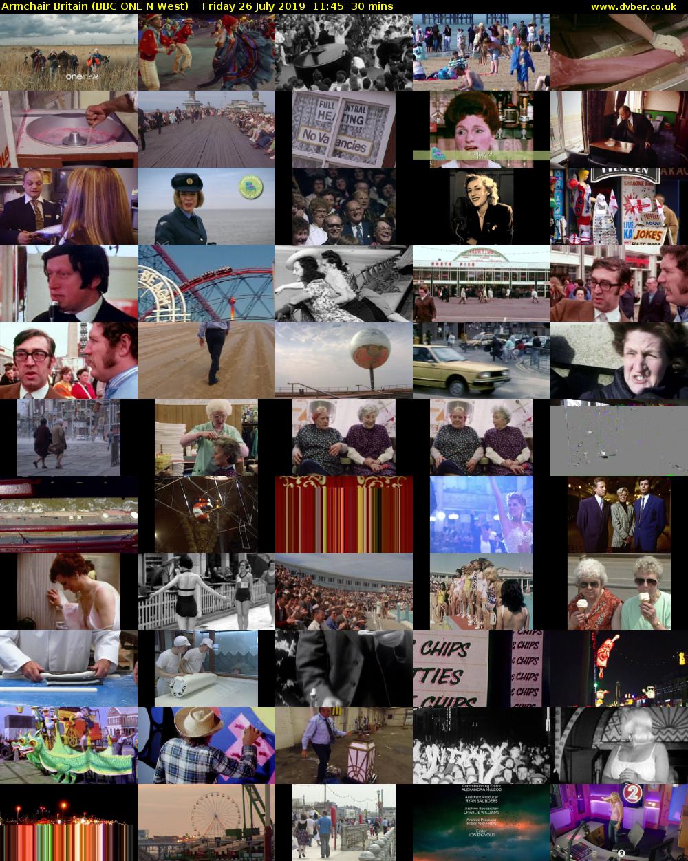 Armchair Britain (BBC ONE N West) Friday 26 July 2019 11:45 - 12:15