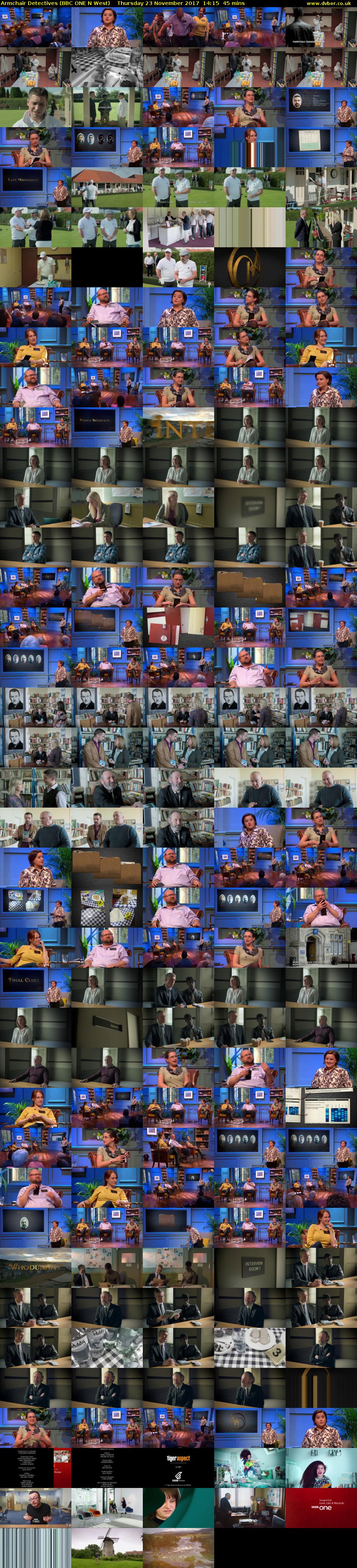 Armchair Detectives (BBC ONE N West) Thursday 23 November 2017 14:15 - 15:00