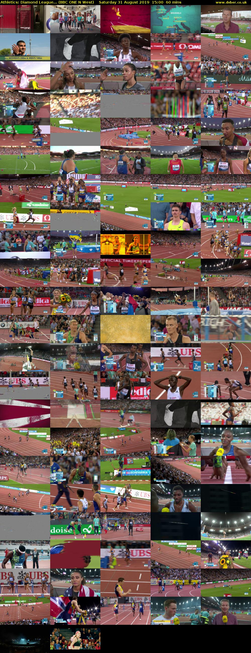Athletics: Diamond League... (BBC ONE N West) Saturday 31 August 2019 15:00 - 16:00