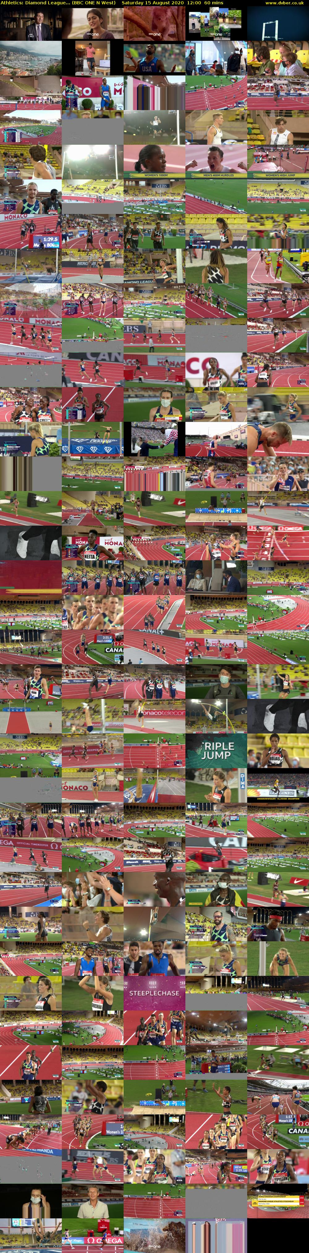 Athletics: Diamond League... (BBC ONE N West) Saturday 15 August 2020 12:00 - 13:00