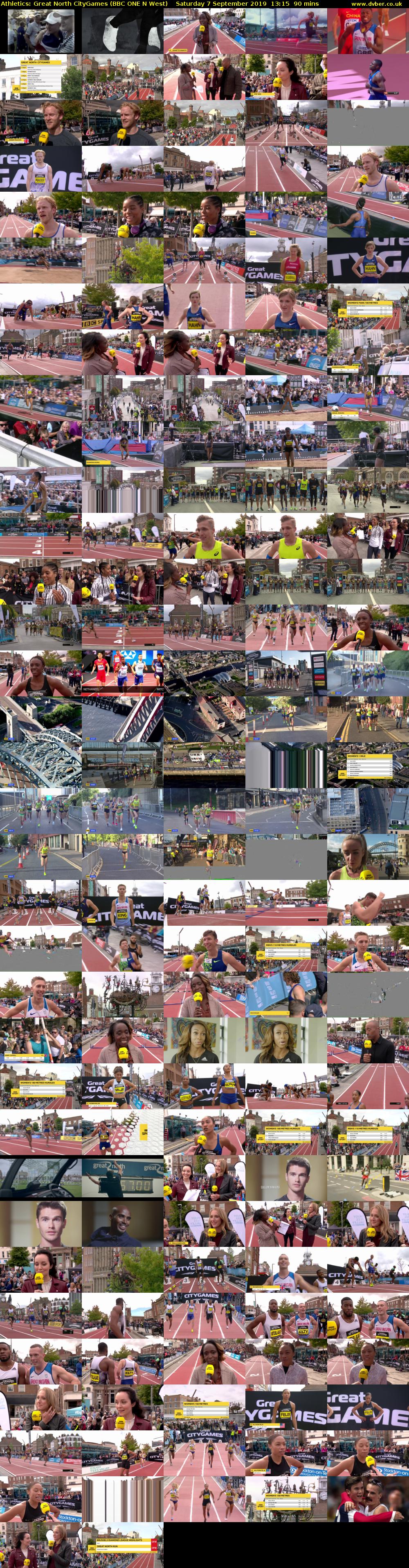 Athletics: Great North CityGames (BBC ONE N West) Saturday 7 September 2019 13:15 - 14:45
