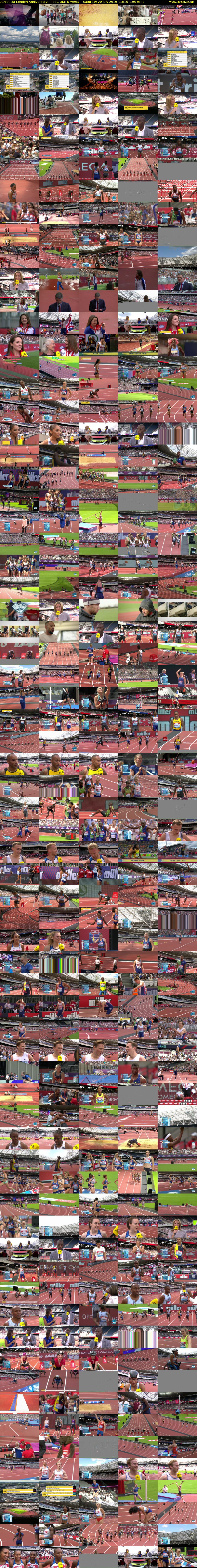 Athletics: London Anniversary... (BBC ONE N West) Saturday 20 July 2019 13:15 - 16:30
