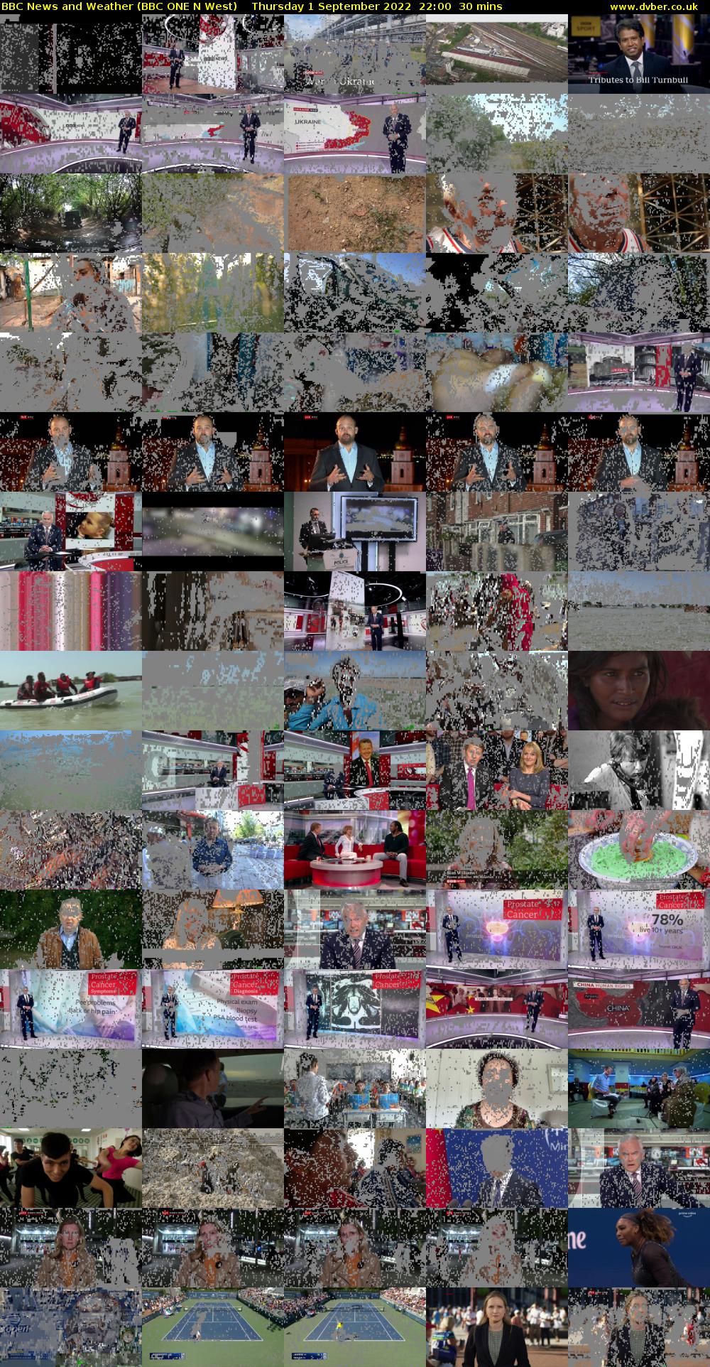 BBC News and Weather (BBC ONE N West) Thursday 1 September 2022 22:00 - 22:30